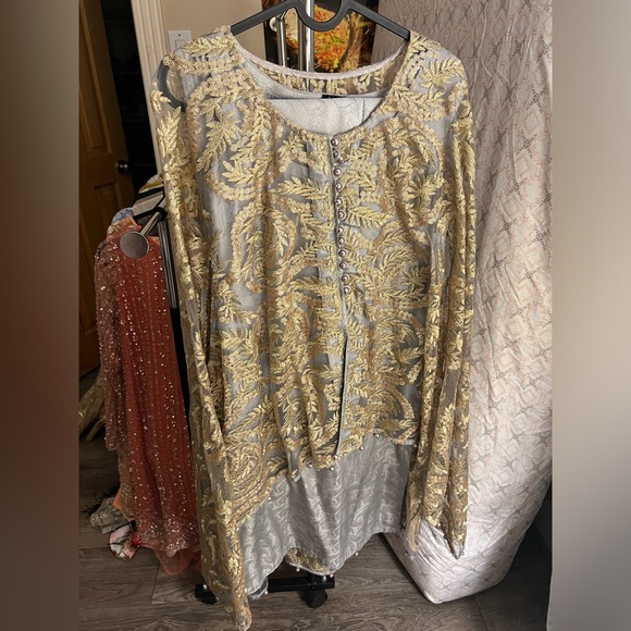 Dressy Desi Cape Outfit - Picture 1 of 7